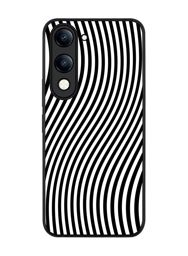 For vivo Y04 / Y29t 5G Case,Slim fit Camera Protection, Shockproof Thin Phone cover  - Zebra Lines